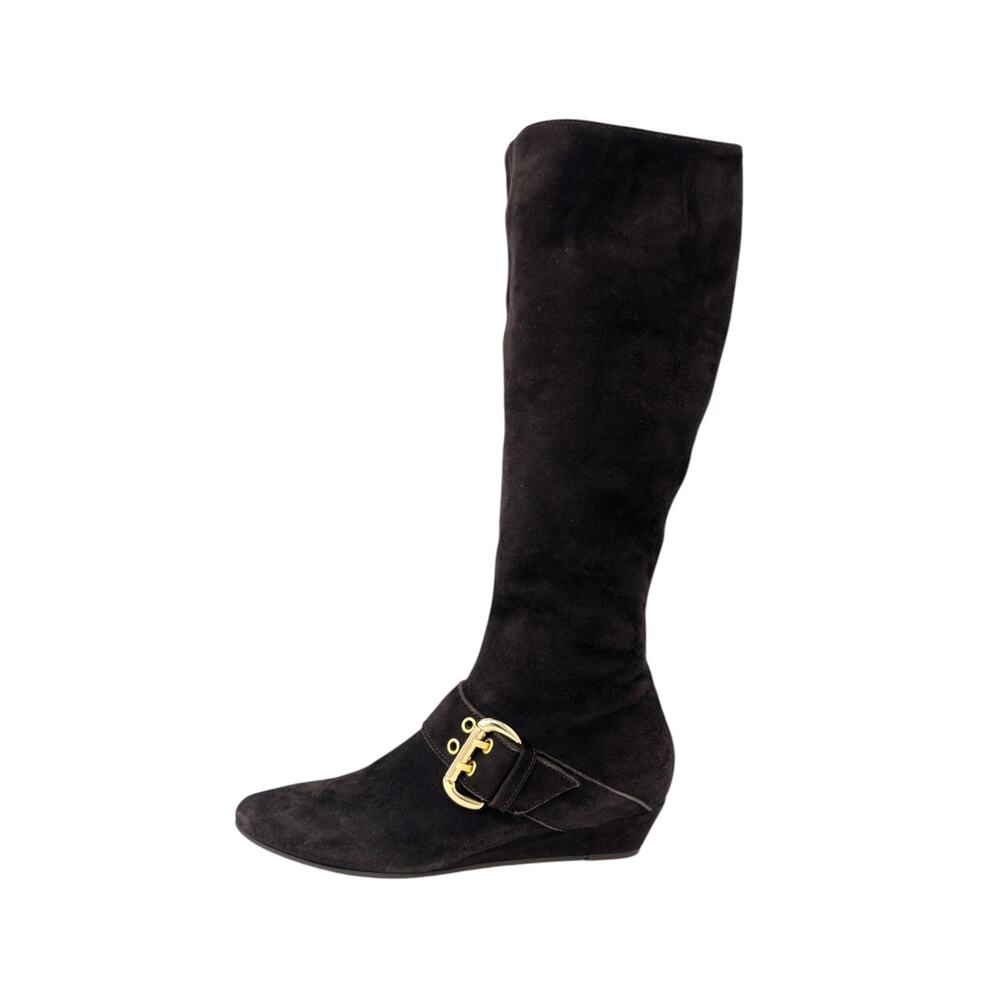 AGL‎ Attilio Giusti Leombruni Suede Buckle Knee Boots 39.5 US 9